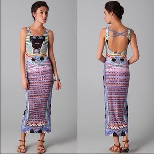 Mara Hoffman Sphinx Egyptian King Tut Pharaoh Maxi Dress Swim 2012 Collection